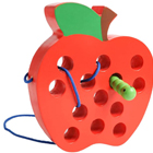 Wooden Lacing Apple