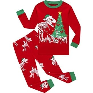 Dinosaur Christmas PJs 