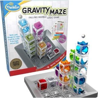 ThinkFun Gravity Maze Marble Run Brain Game and STEM Toy for Boys and Girls Age 8 and Up – Toy of the Year Award Winner — $$