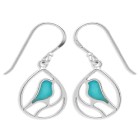 Boma Jewelry Sterling Silver Bird Teardrop Earrings — $$