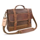 Leather Messenger Bag — $$