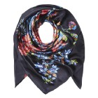 Silk Floral Scarf — $$$