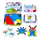 LiKee Wooden Pattern Blocks Animals Jigsaw Puzzles — $