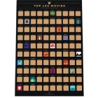 100 Movies Scratch Off Poster