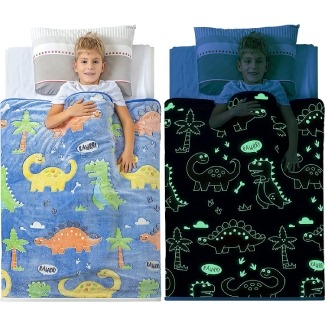 Glow-in-the-Dark Dino Blanket