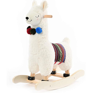 Baby Plush Stuffed Rocking Llama