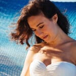 lyric fergusson at beach in puerto rico