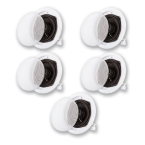 Acoustic Audio R191 in Ceiling/in Wall 5 Speaker Set