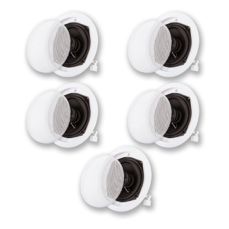 Acoustic Audio R191 In Ceiling/In Wall 5 Speaker Set