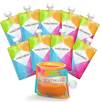 Baby Brezza Reusable Baby Food Storage Pouches
