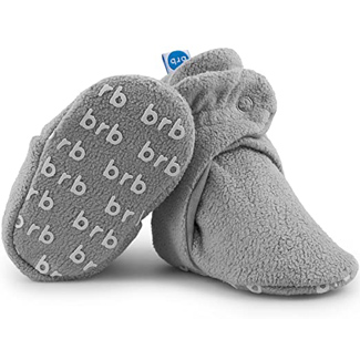 Bird Rock Baby Fleece Baby Booties - Organic Cotton &Amp; Gripper Bottoms, Cozy Boys &Amp; Girls Bootie