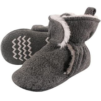 Hudson Baby Unisex Cozy Fleece And Sherpa Booties