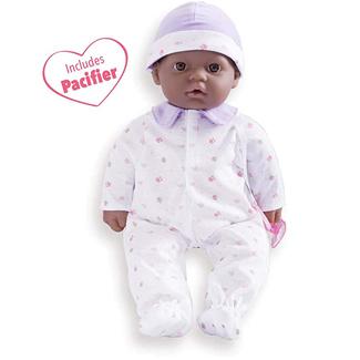 Jc Toys African American 16-Inch Medium Soft Body Baby Doll La Baby | Washable |Removable Purple Outfit W/ Hat And Pacifier | For Children 12 Months +