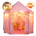 Princess Castle Playhouse Tent With Led Star Lights