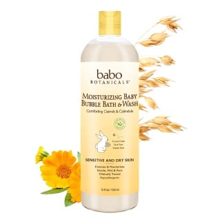 Babo Botanicals Moisturizing 2-In-1 Bubble Bath And Wash