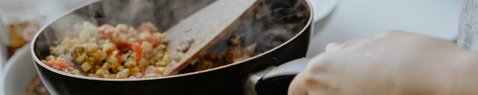 Serving from a pan
