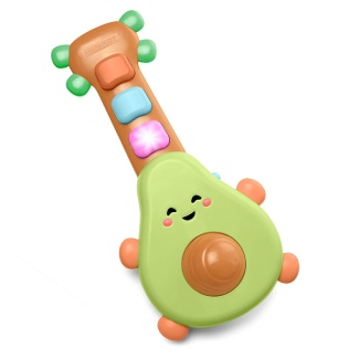 Skip Hop Baby Guitar Developmental Musical Toy, Farmstand Rock-A-Mole Guitar