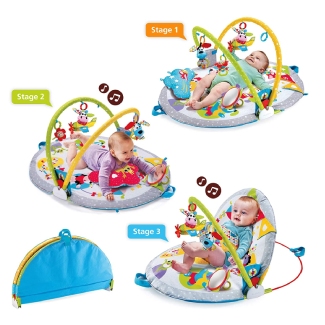 Yookidoo Baby Play Gym Lay To Sit-Up Play Mat
