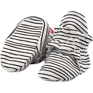 Zutano Organic Cotton Baby Booties, Soft Sole Stay-On Baby Shoes