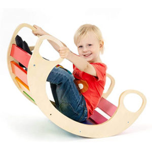 CASSARO Waldorf Wooden Rocking Play