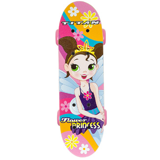 Flower Power Princess Skateboard