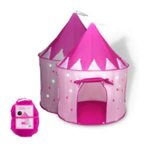 Foxprint Princess Castle Play Tent with Glow in the Dark Stars