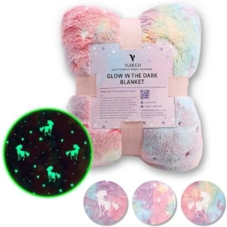 Glow in the Dark Unicorn Throw Blanket
