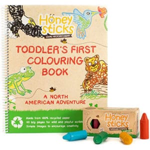 Honeysticks Pure Beeswax Crayons and Book