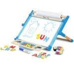 Melissa & Doug Double-Sided Tabletop Easel, Multi Color