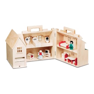 Melissa &Amp; Doug Fold &Amp; Go Wooden Dollhouse