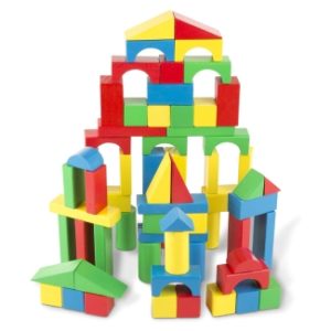 Melissa & Doug 100-Piece Wood Blocks Set