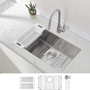Zunhe Modena Undermount Kitchen Sink Set