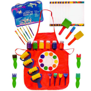 Kids Learn to Paint Set with Smock