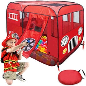 Fire Truck Tent and Ball Pit