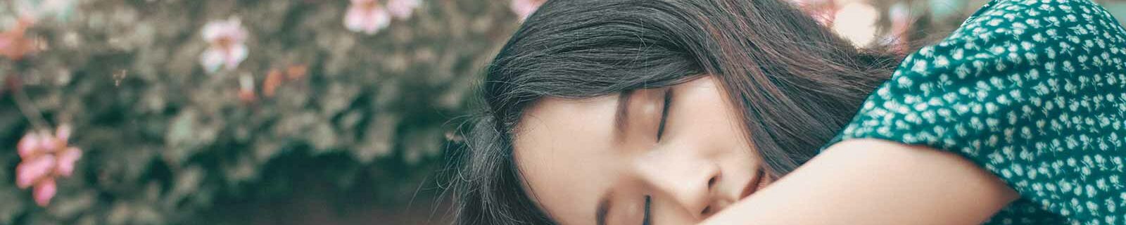 Pregnant woman sleeping