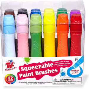 Squeezable Brush Paints in 12 Colors