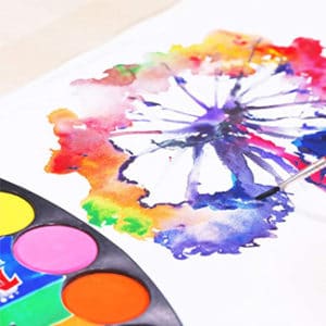 TBC Artist Paint Palette with Paint Brush