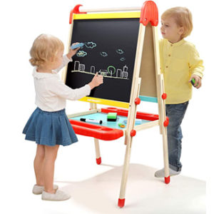 TOP BRIGHT Wooden Art Easel for Kids