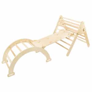 Toddler Pikler Triangle with Rock Ramp