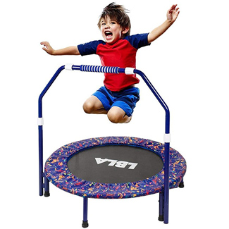 LBLA Trampoline with Adjustable Handrail
