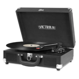 Victrola Vintage 3-Speed Bluetooth Portable Suitcase Record Player
