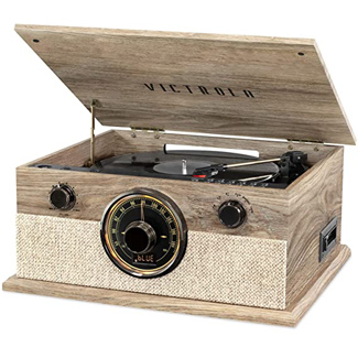 Victrola Brookline Style 6-In-1 Bluetooth Record Player