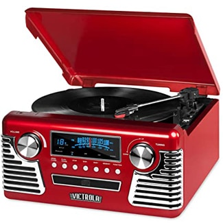Victrola 50'S Retro Bluetooth Record Player &Amp; Multimedia Center