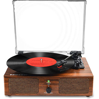 Udreamer Record Player With Built-In Speakers And Usb 