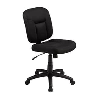 Amazonbasics Upholstered Low-Back Swivel Chair