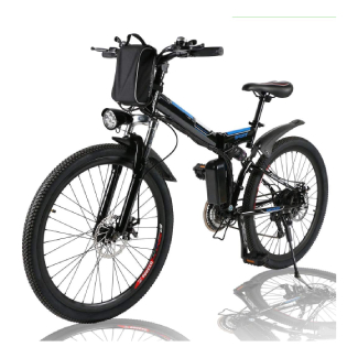 Angotrade 26” Electric Bike – Folding Mountain Bike