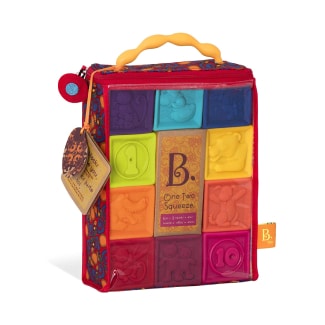 B. Toys – One Two Squeeze Baby Blocks