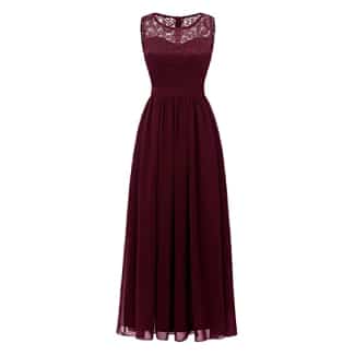 Dressystar Lace Chiffon Sleeveless Formal Dress