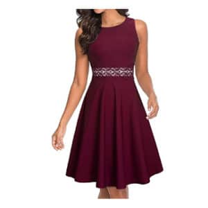 Homeyee Sleeveless Cocktail A-Line Summer Party Dress