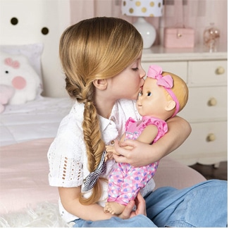 Luvabella Interactive Baby Doll With Expressions &Amp; Movement (White Or Black Baby Versions)